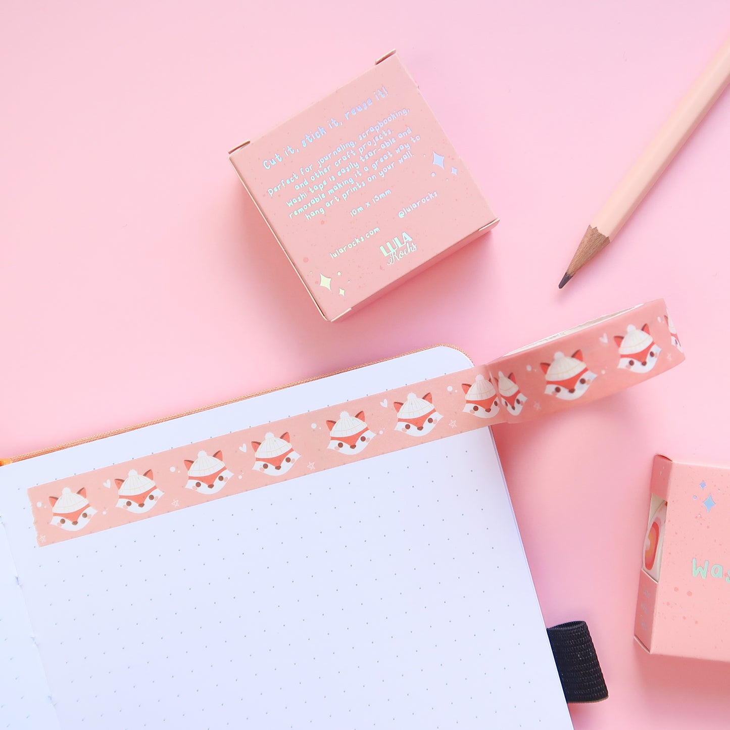 Peach Fox Washi Tape