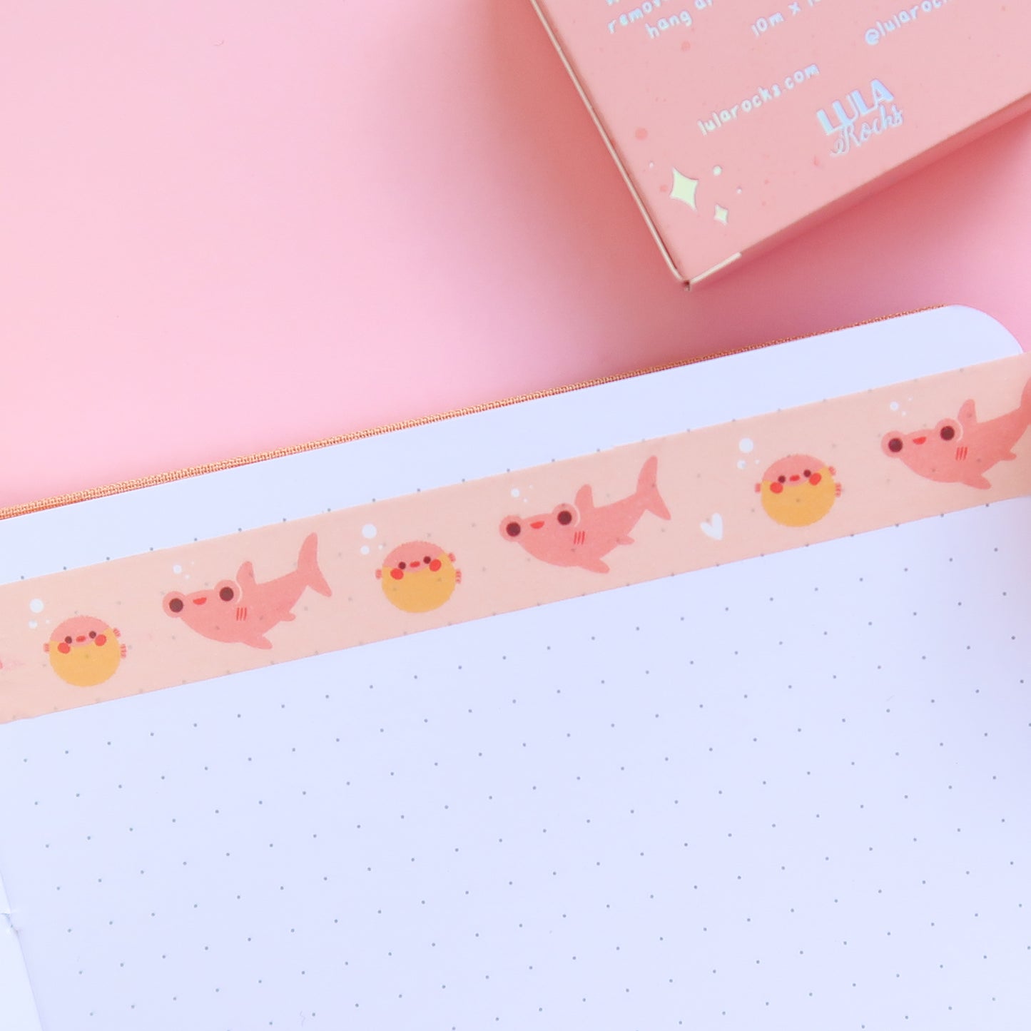 Peach Sea Creatures Washi Tape