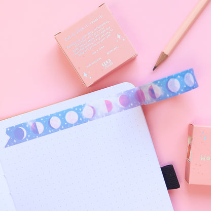 Pastel Moon Phase Washi Tape