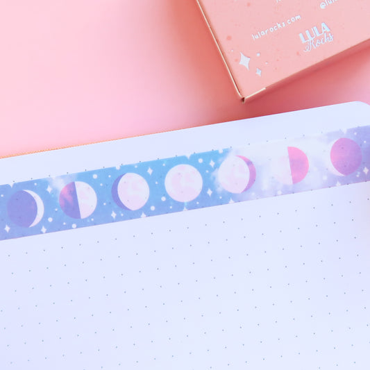 Pastel Moon Phase Washi Tape