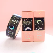 Load image into Gallery viewer, Magic Moon Holographic Silver Foil Washi Tape
