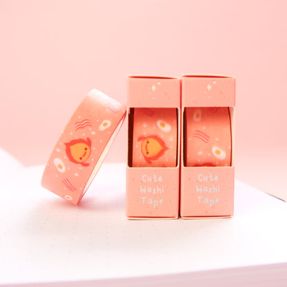 Peach Calcifer Washi Tape