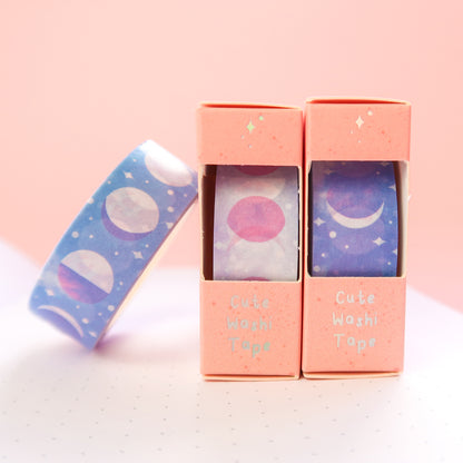 Pastel Moon Phase Washi Tape