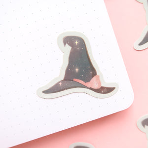 Witch's Hat Holographic Sticker