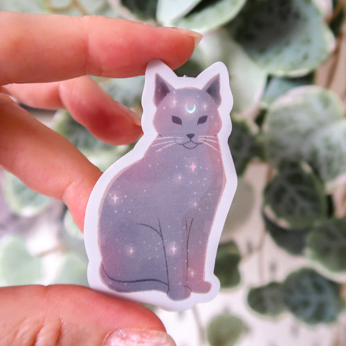 Mystic Cat Holographic Sticker