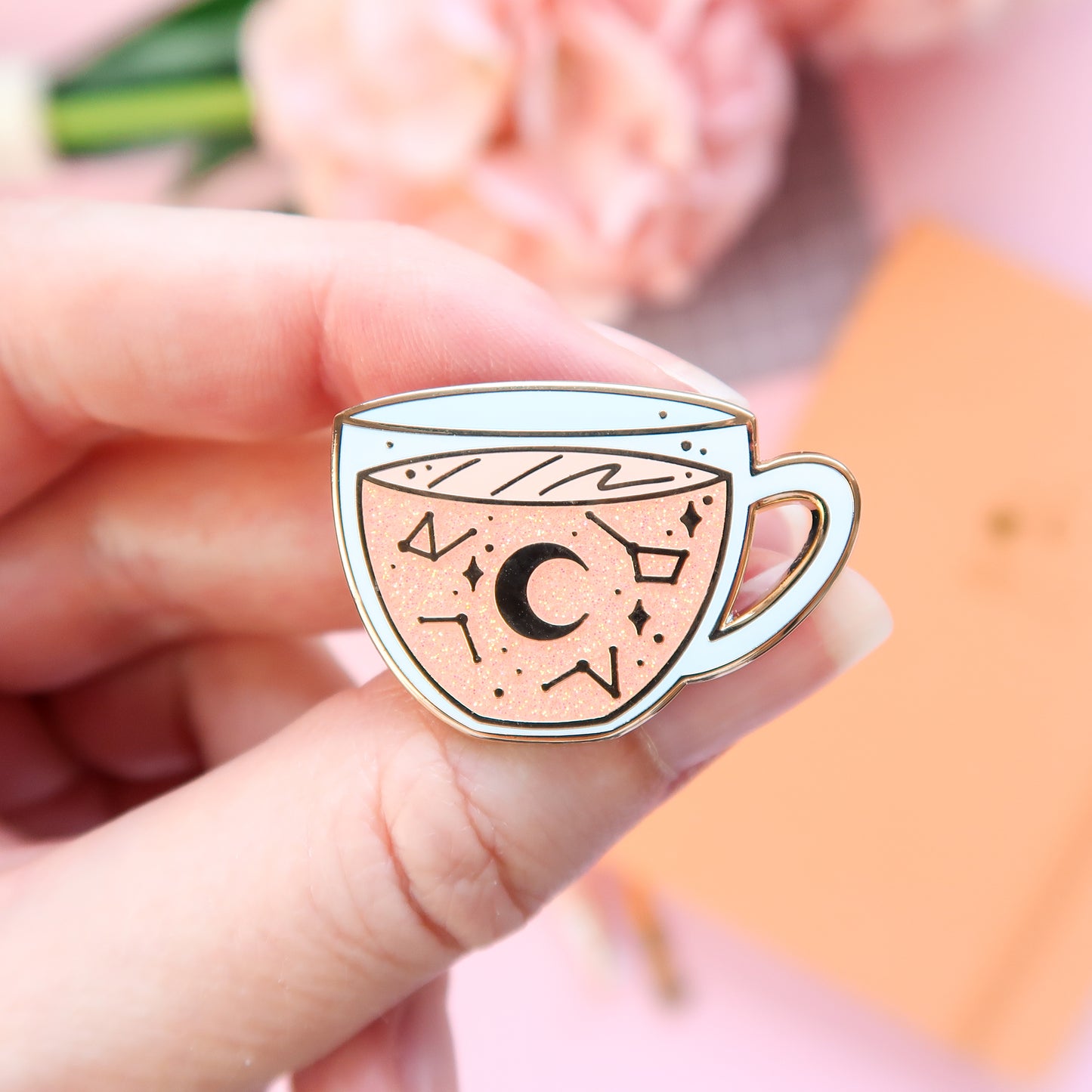 Pastel Celestial Tea Enamel Pin