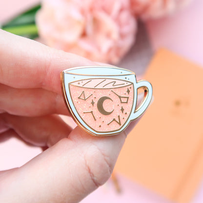 Pastel Celestial Tea Enamel Pin