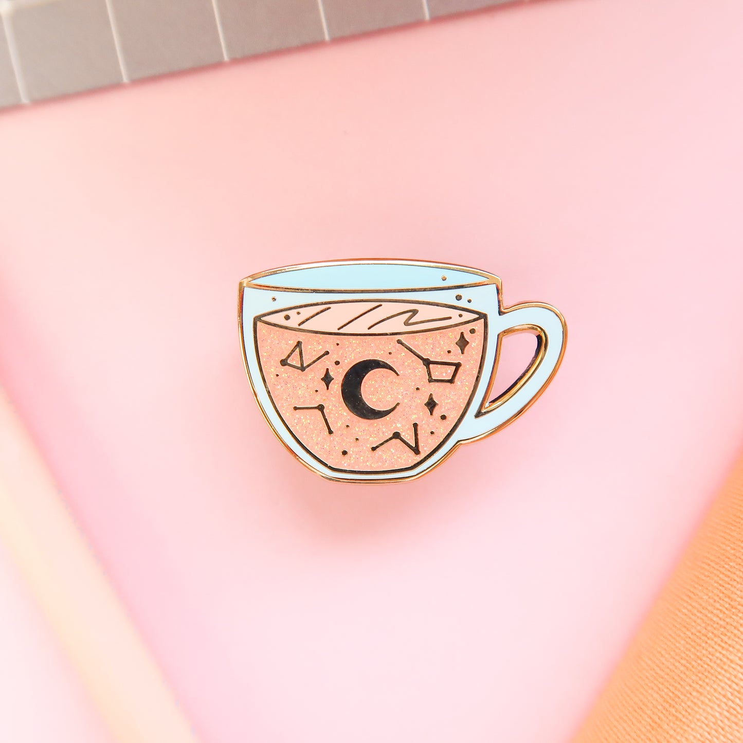 Pastel Celestial Tea Enamel Pin