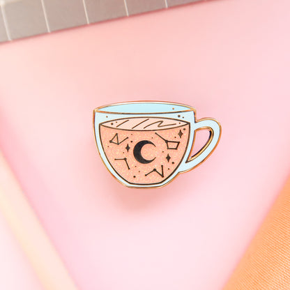 Pastel Celestial Tea Enamel Pin