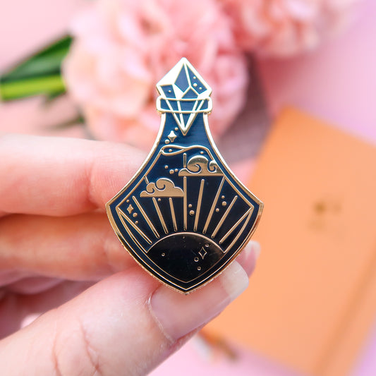 Black Solar Potion Enamel Pin