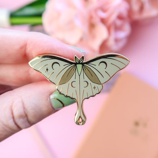 Luna Moth Enamel Pin