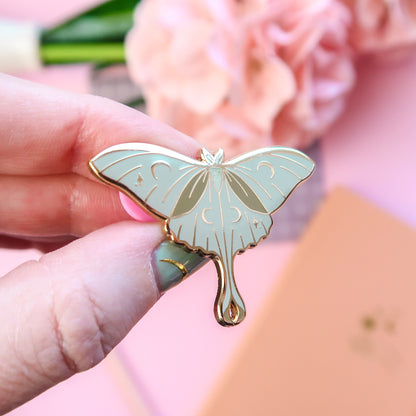 Luna Moth Enamel Pin