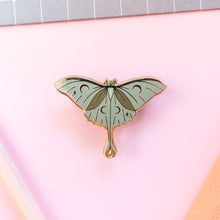 Load image into Gallery viewer, Luna Moth Enamel Pin