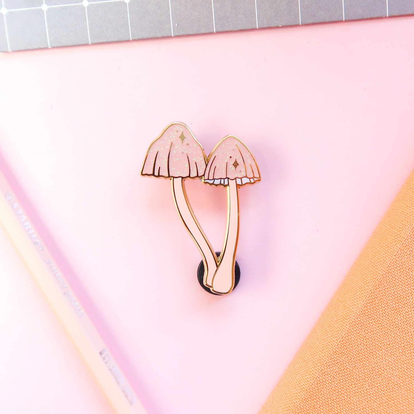 Mushrooms Enamel Pin