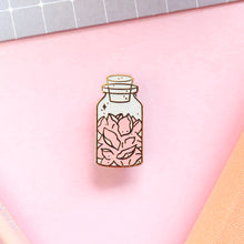 Load image into Gallery viewer, Rose Petal Jar Enamel Pin