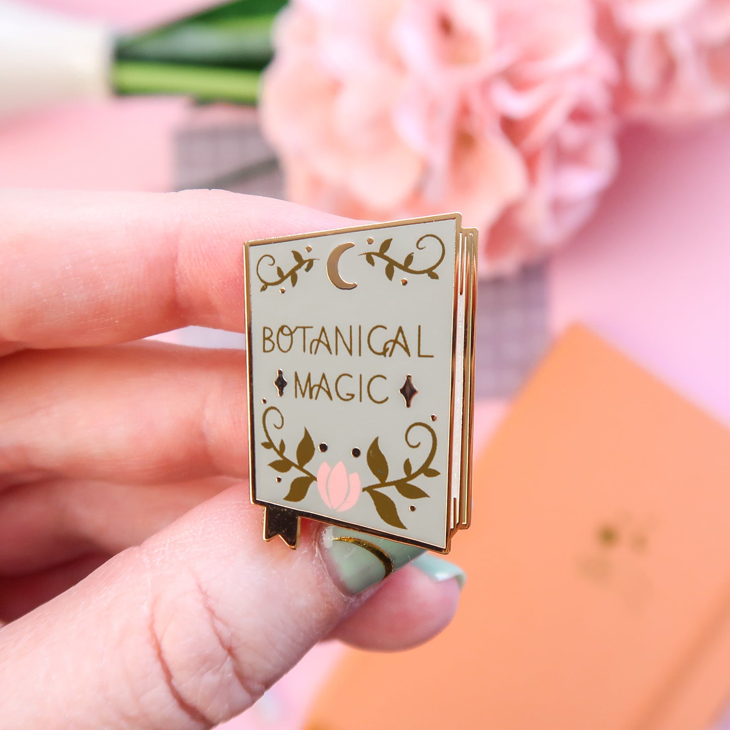 Botanical Magic Book Enamel Pin