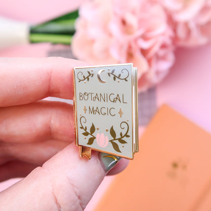 Botanical Magic Book Enamel Pin