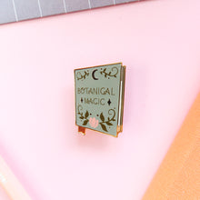 Load image into Gallery viewer, Botanical Magic Book Enamel Pin