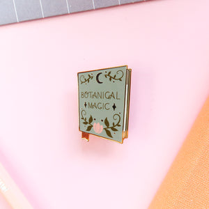 Botanical Magic Book Enamel Pin