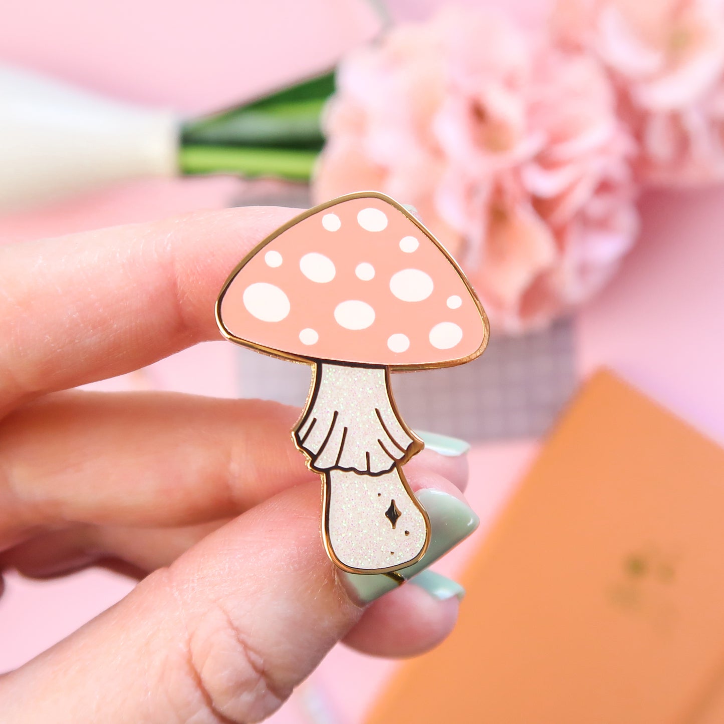 Toadstool Enamel Pin