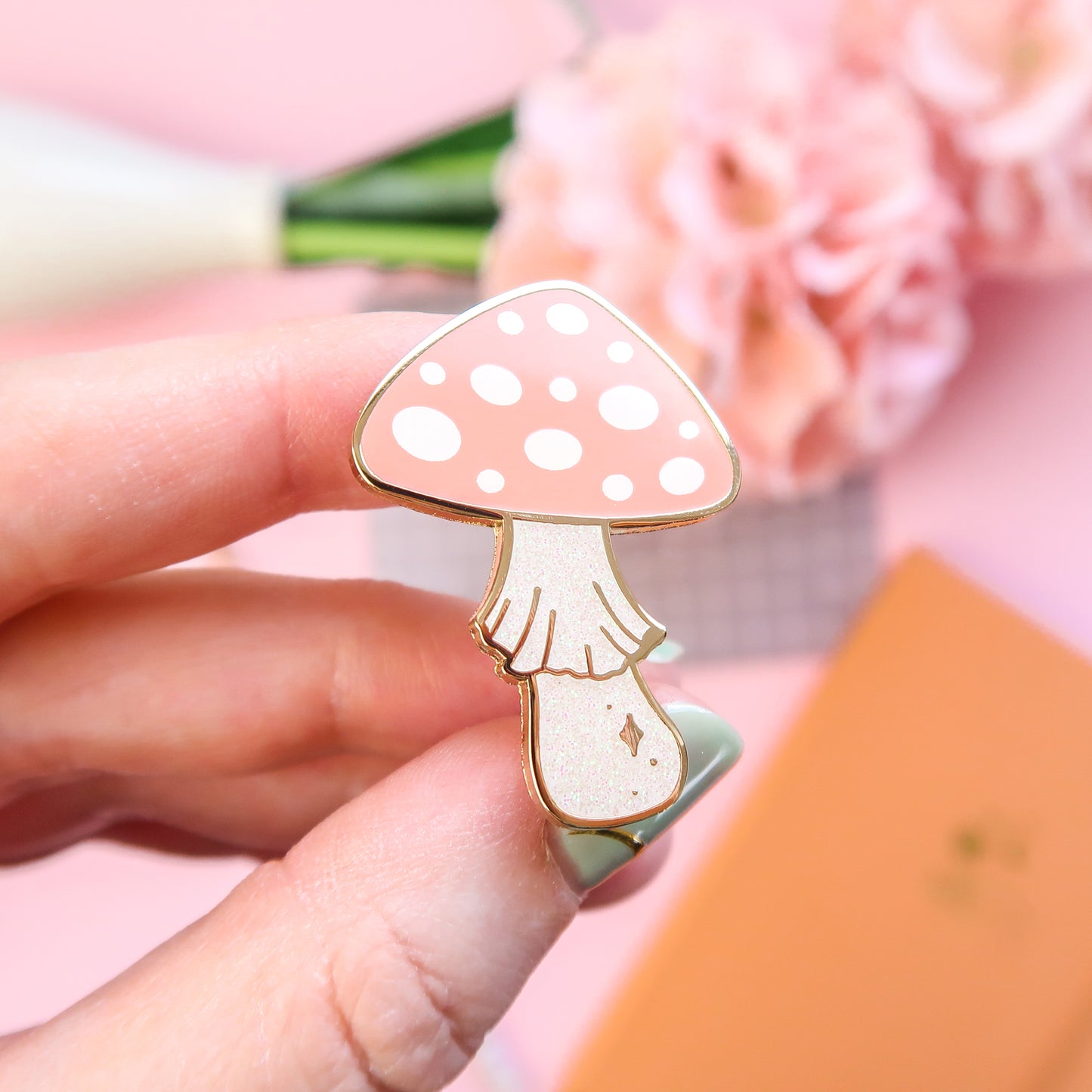 Toadstool Enamel Pin