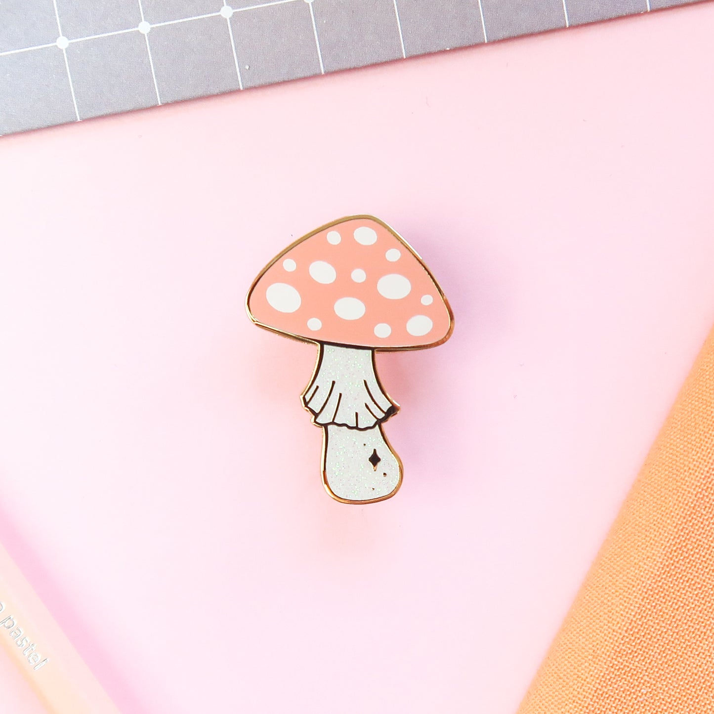 Toadstool Enamel Pin