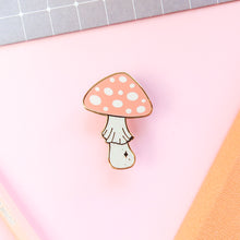 Load image into Gallery viewer, Toadstool Enamel Pin