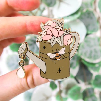 Watering Can Enamel Pin