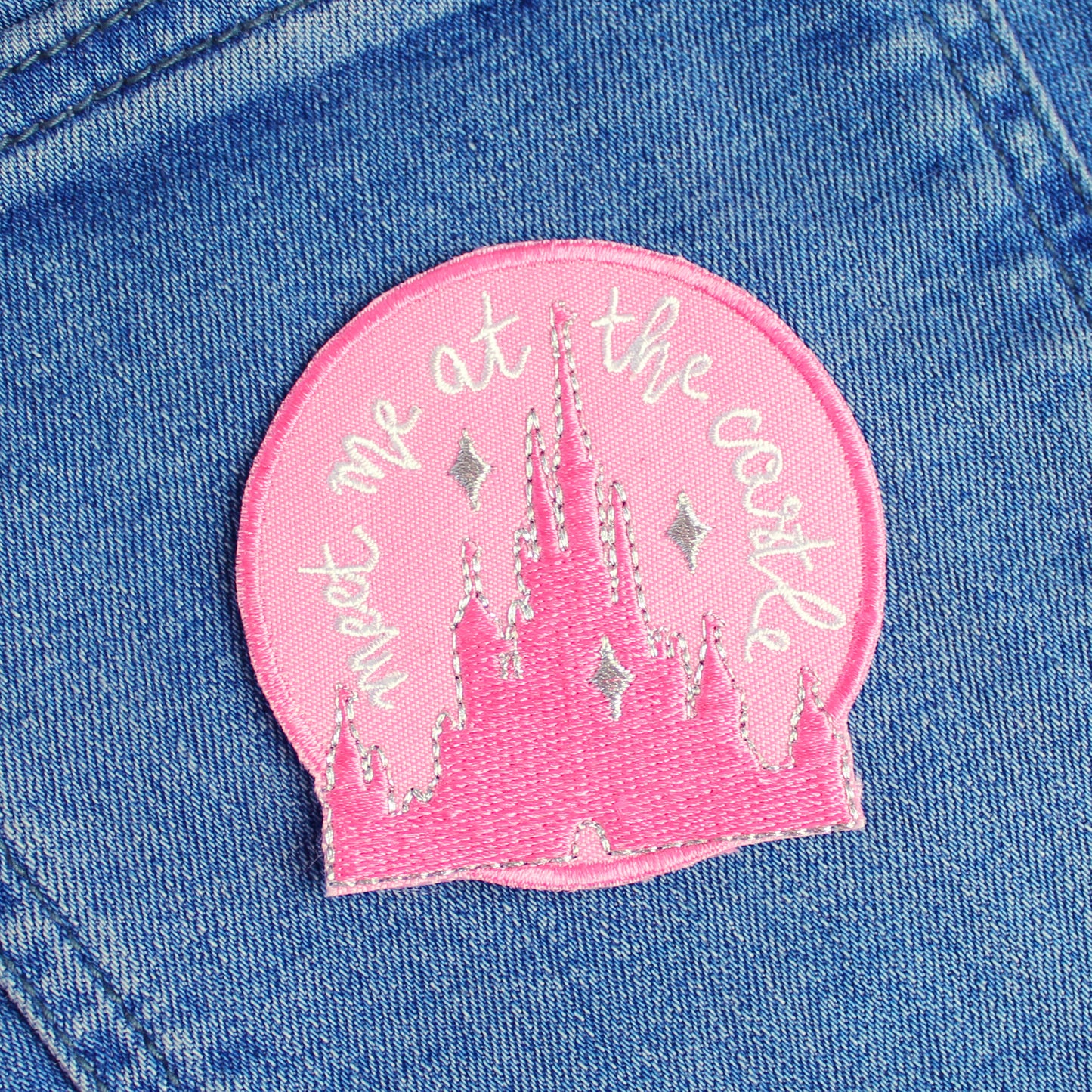 SUPER SECONDS | Pink Castle Iron-On Patch