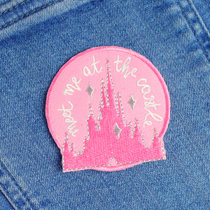 Pink Castle Iron-On Patch
