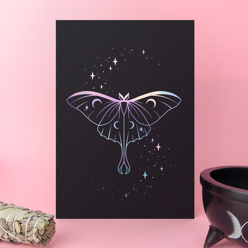 Luna Moth Foil Art Print