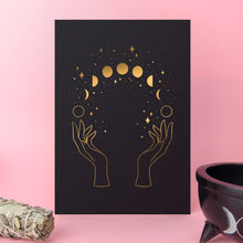 Load image into Gallery viewer, Lunar Witch Foil Art Print