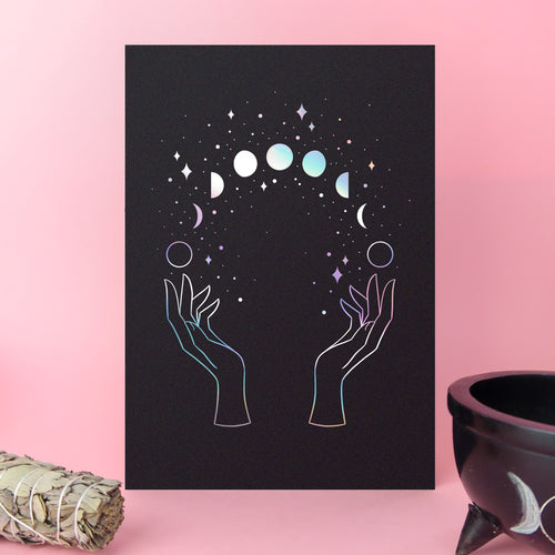 Lunar Witch Foil Art Print