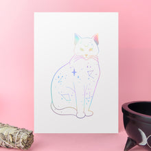 Load image into Gallery viewer, Mystic Cat Foil Art Print