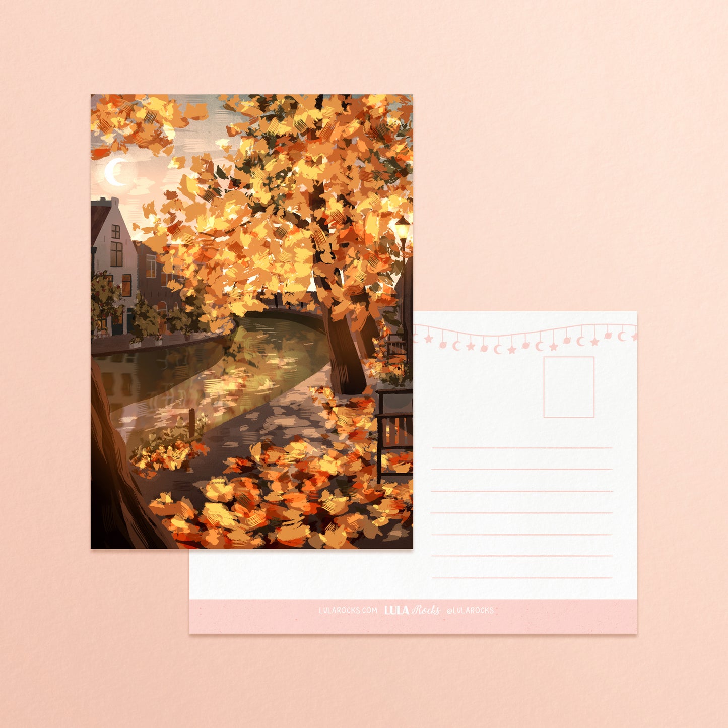 October Sunset Postcard