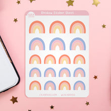 Load image into Gallery viewer, Rainbow Planner Sticker Sheet