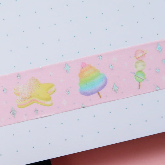 Space Snacks Holographic Foil Washi Tape