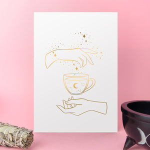 Tea Witch Foil Art Print