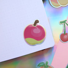 Load image into Gallery viewer, Apple Fruity Holographic Stickers