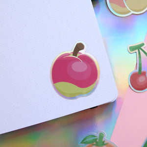 Apple Fruity Holographic Stickers