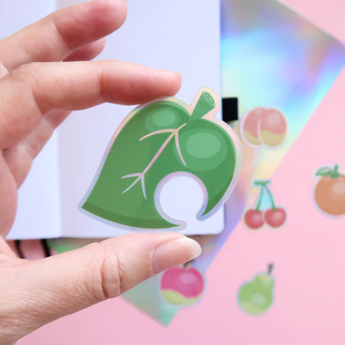 Leaf Fruity Holographic Stickers