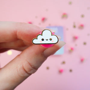 Kawaii Cloud Mini Enamel Pin